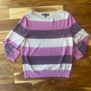 Brooks Brothers glitter striped long sleeve